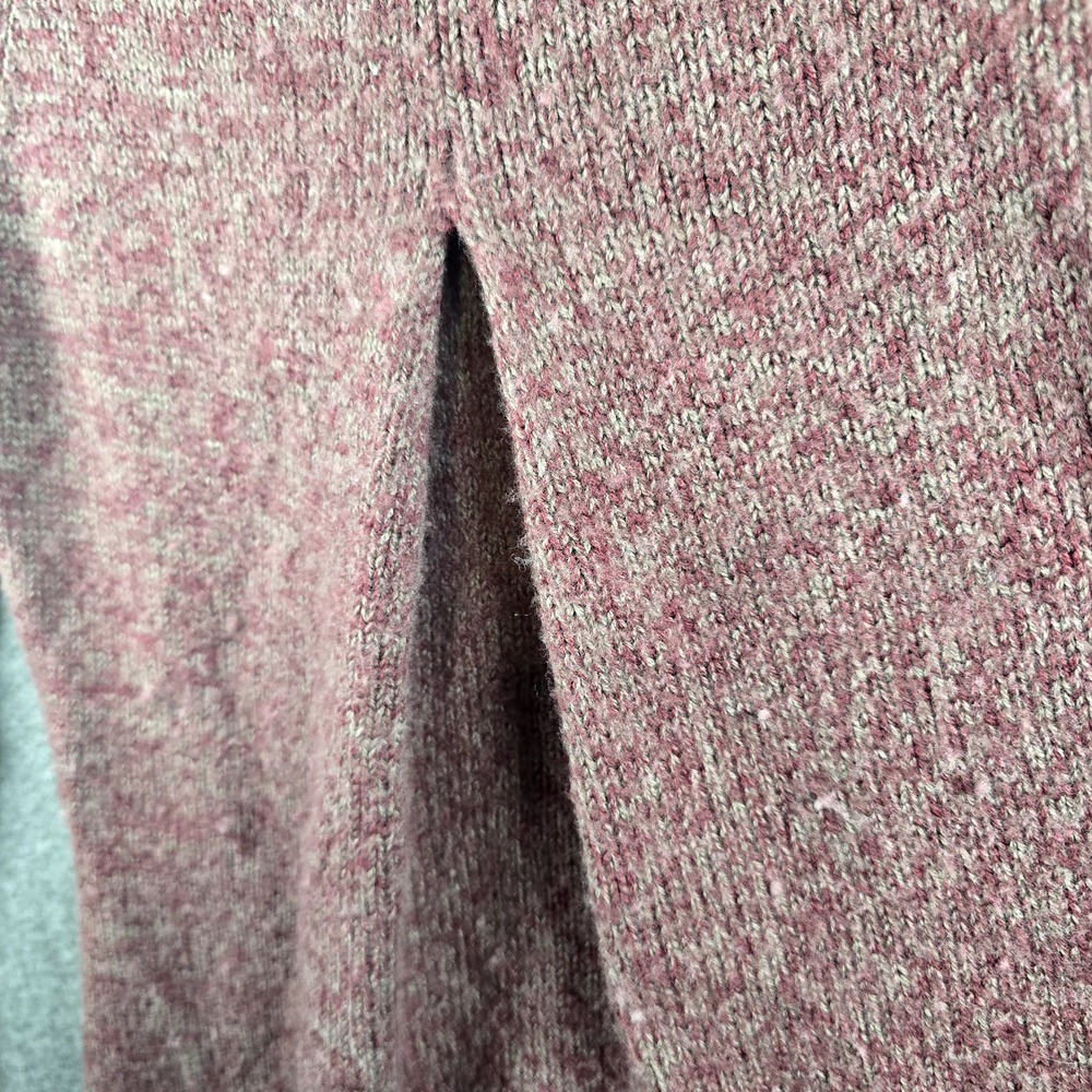 TOAD & CO Women S Heather Red Pullover‎ Sweater 100% Merino Wool Elbow Patches - Picture 9 of 12